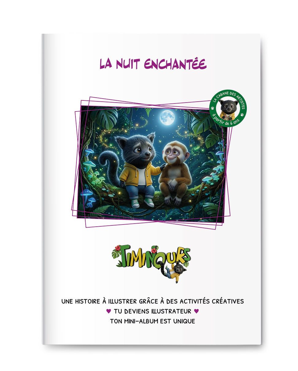 Kit Créatif Enfant à imprimer | La Nuit | Activité sans écran à partir de 6 ans