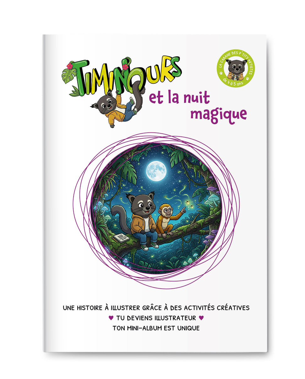Kit Créatif Enfant à imprimer | La nuit | Activité sans écran 4-5 ans