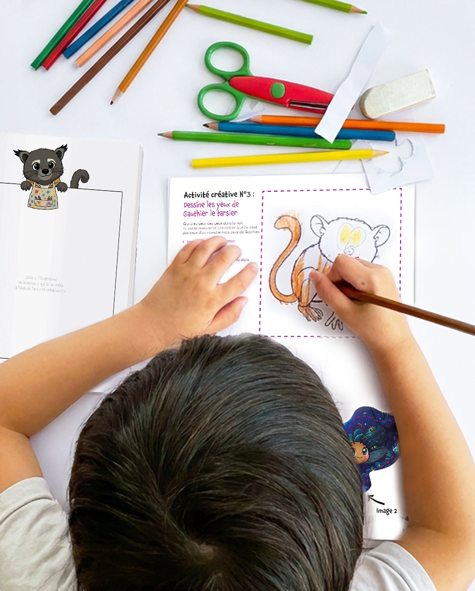 Kit Créatif Enfant à imprimer | La nuit | Activité sans écran 4-5 ans