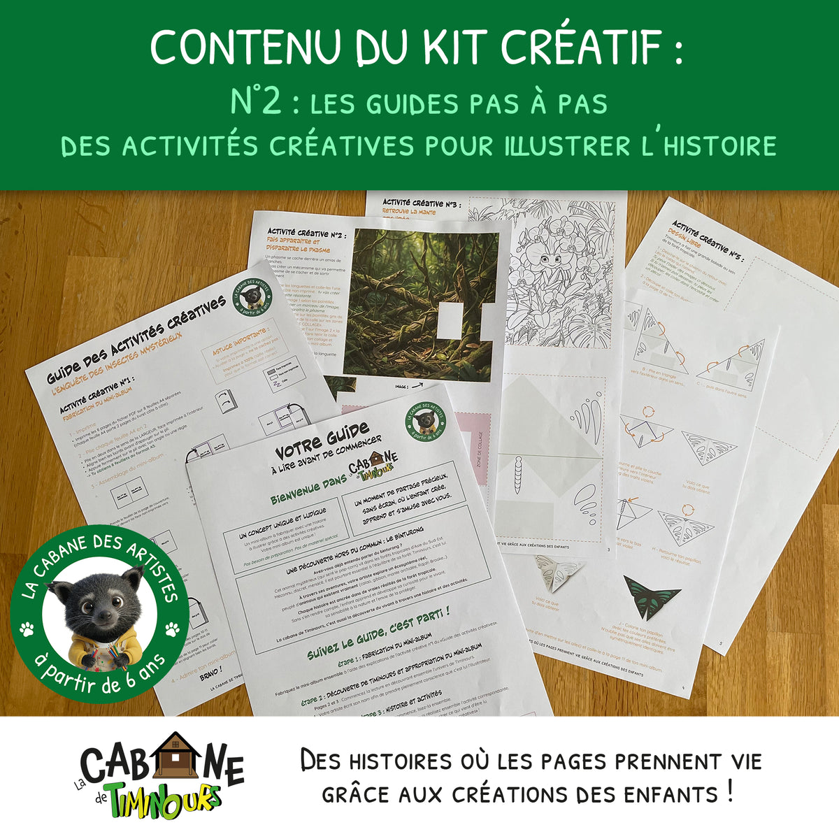 Kit Créatif Enfant à imprimer | Les insectes | Activité sans écran à partir de 6 ans