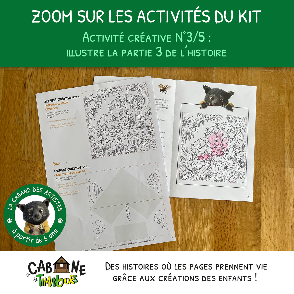 Kit Créatif Enfant à imprimer | Les insectes | Activité sans écran à partir de 6 ans
