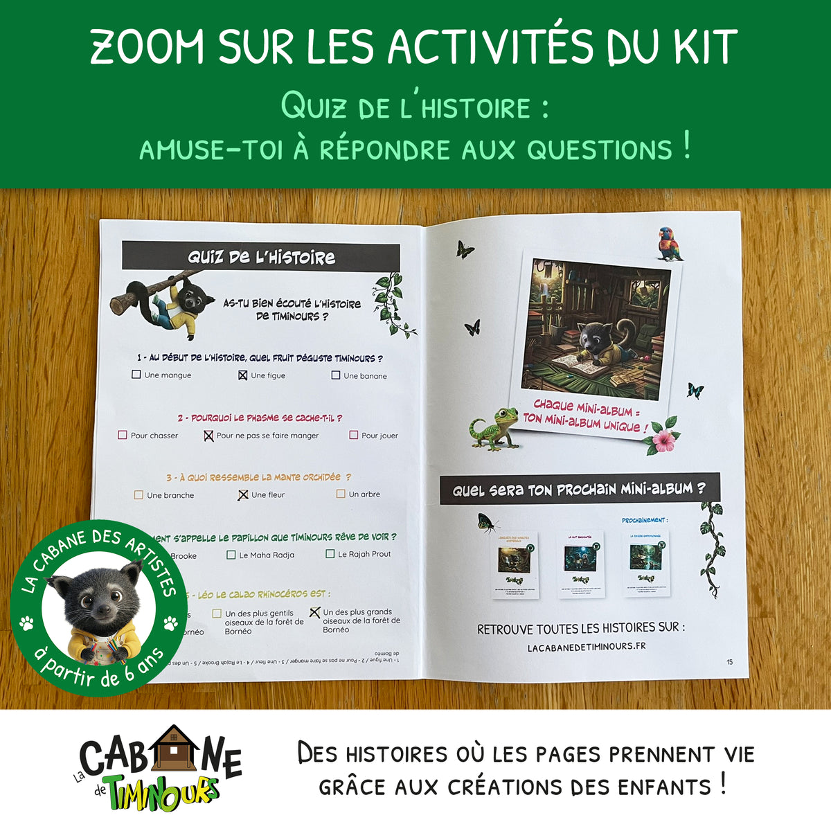 Kit Créatif Enfant à imprimer | Les insectes | Activité sans écran à partir de 6 ans