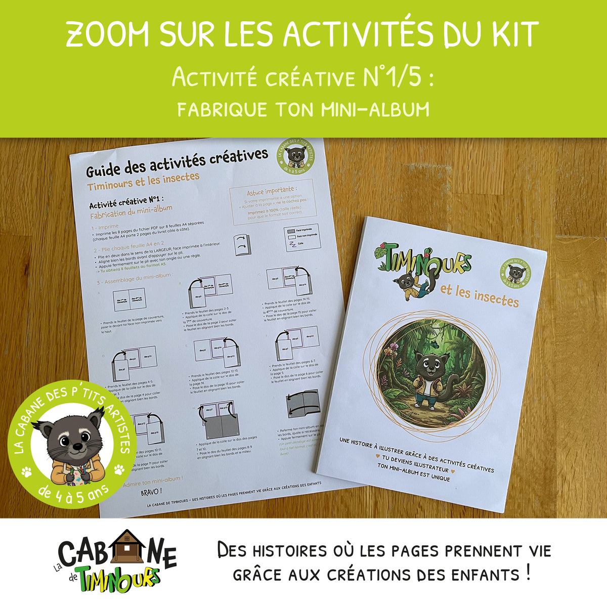 Kit Créatif Enfant à imprimer | Les Insectes | Activité sans écran 4-5 ans