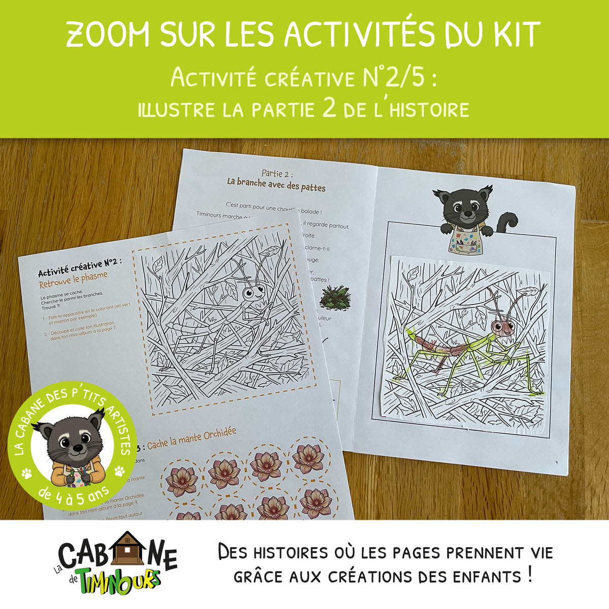 Kit Créatif Enfant à imprimer | Les Insectes | Activité sans écran 4-5 ans