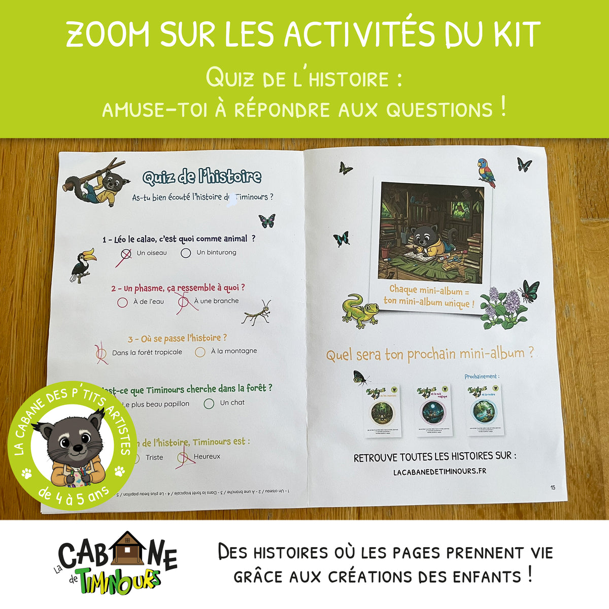 Kit Créatif Enfant à imprimer | Les Insectes | Activité sans écran 4-5 ans