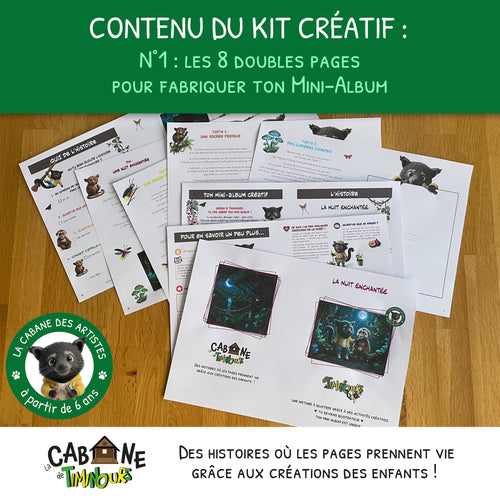 Kit Créatif Enfant à imprimer | La Nuit | Activité sans écran à partir de 6 ans