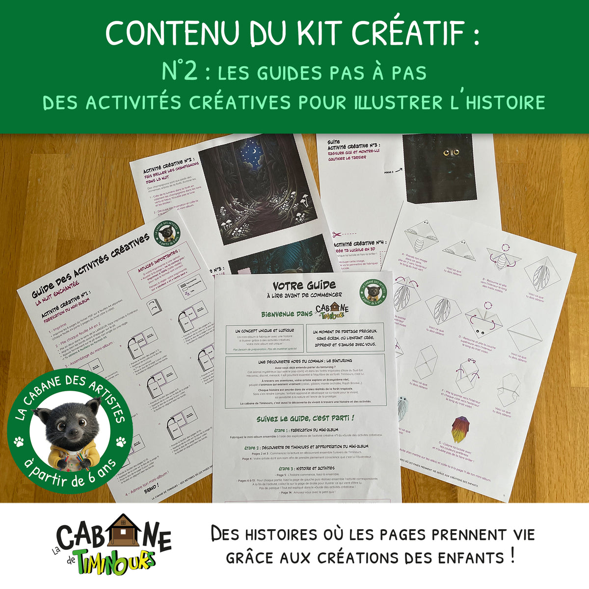 Kit Créatif Enfant à imprimer | La Nuit | Activité sans écran à partir de 6 ans