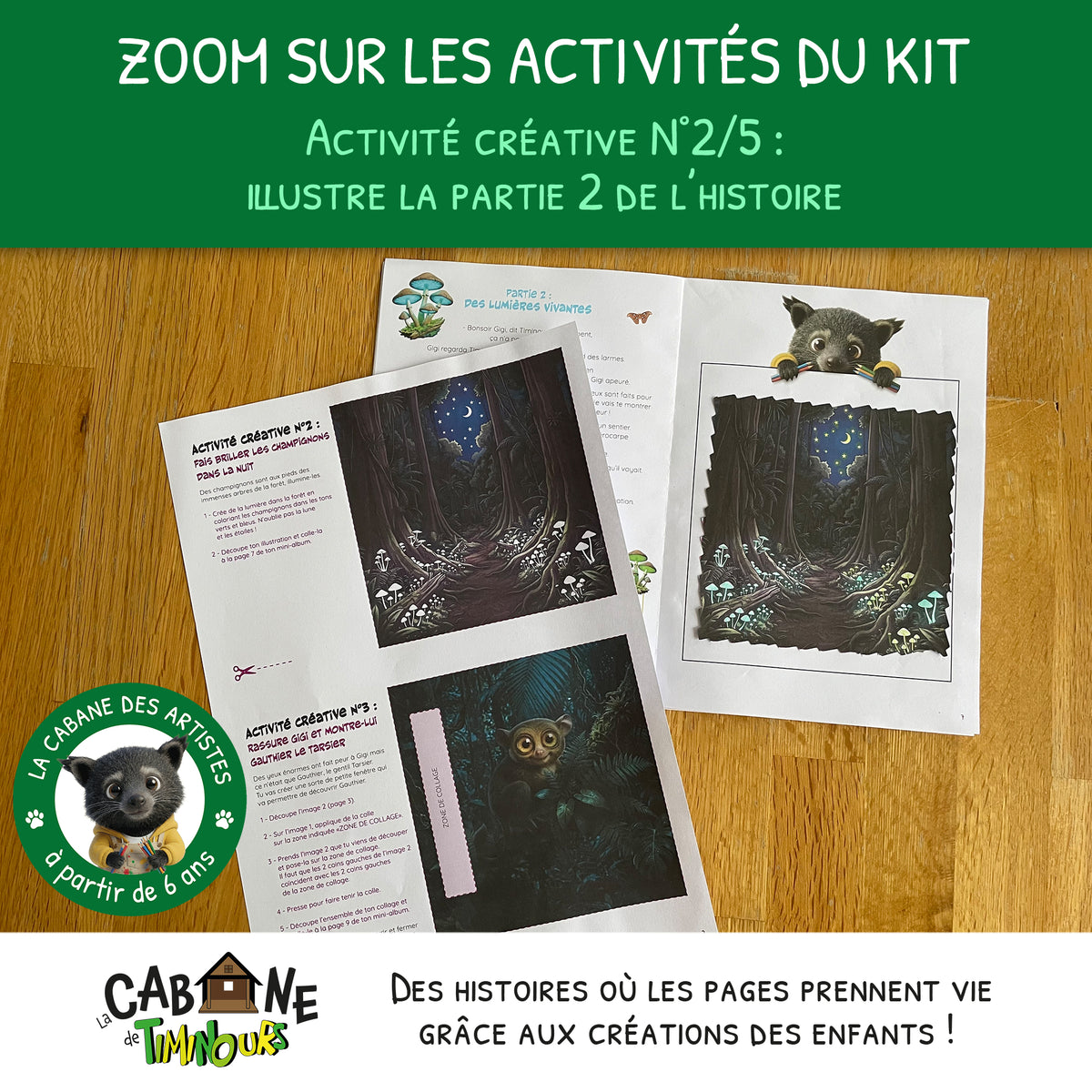 Kit Créatif Enfant à imprimer | La Nuit | Activité sans écran à partir de 6 ans