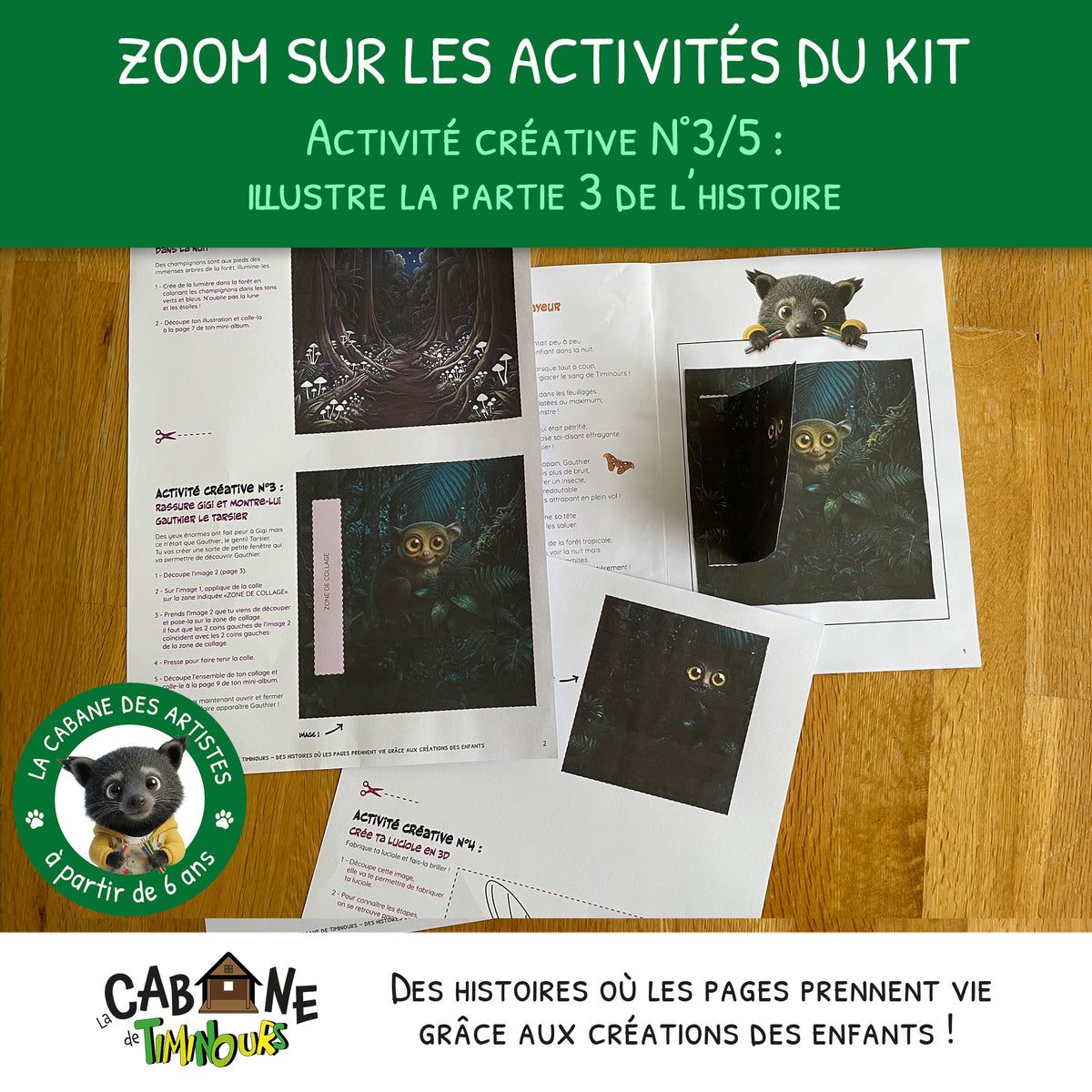 Kit Créatif Enfant à imprimer | La Nuit | Activité sans écran à partir de 6 ans