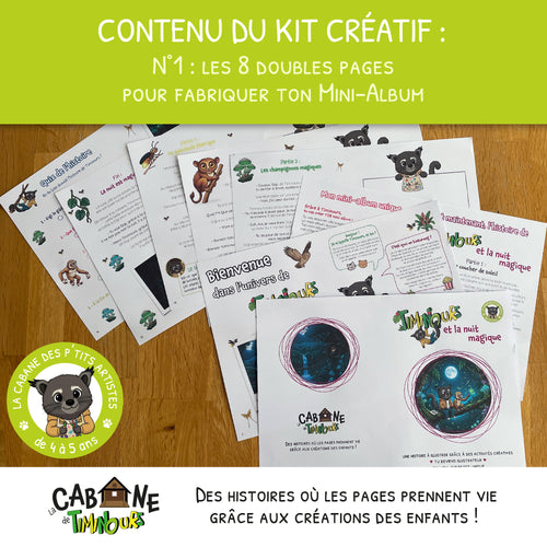 Kit Créatif Enfant à imprimer | La nuit | Activité sans écran 4-5 ans