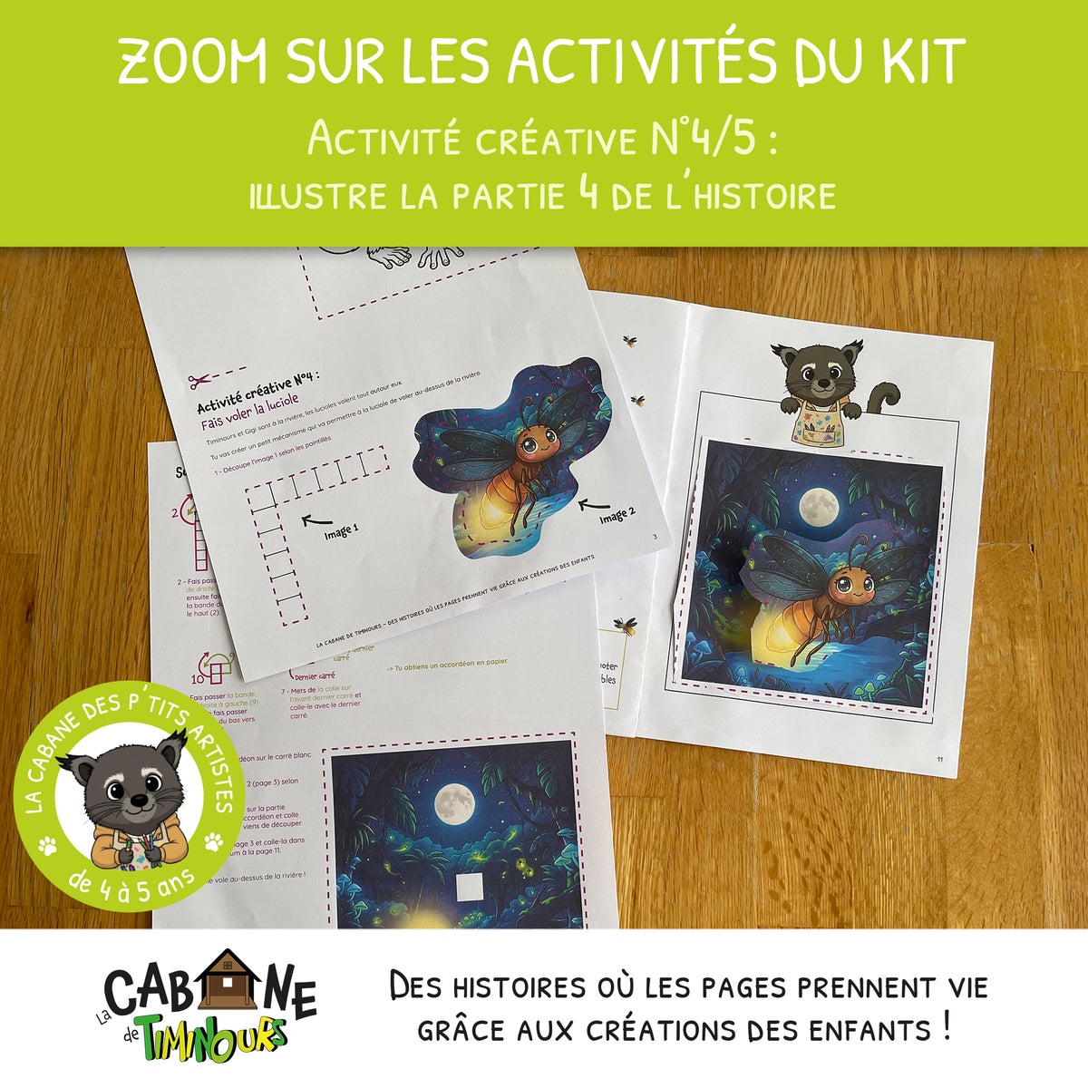 Kit Créatif Enfant à imprimer | La nuit | Activité sans écran 4-5 ans